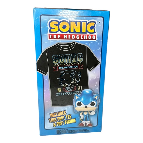 Funko Pop! Tees Sonic The Hedgehog Pop & Tee Set Small - Picture 3 of 4
